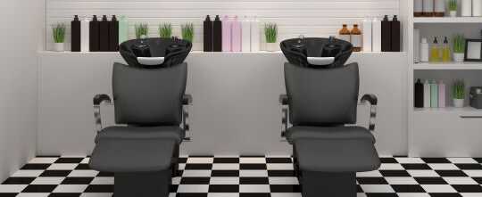 salon interior modern style,spa,beauty, 3d illustration,hairdresser,hair, nail salon,background